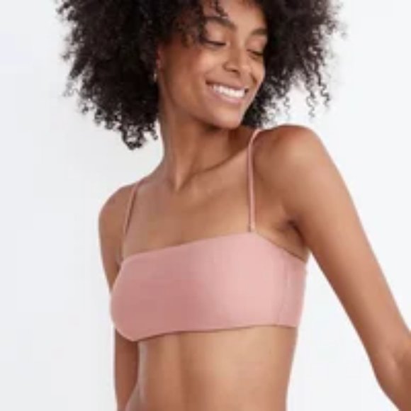 Madewell Other - Madewell XXSmall Top Bikini Second Wave Bandeau Removable Straps NWT